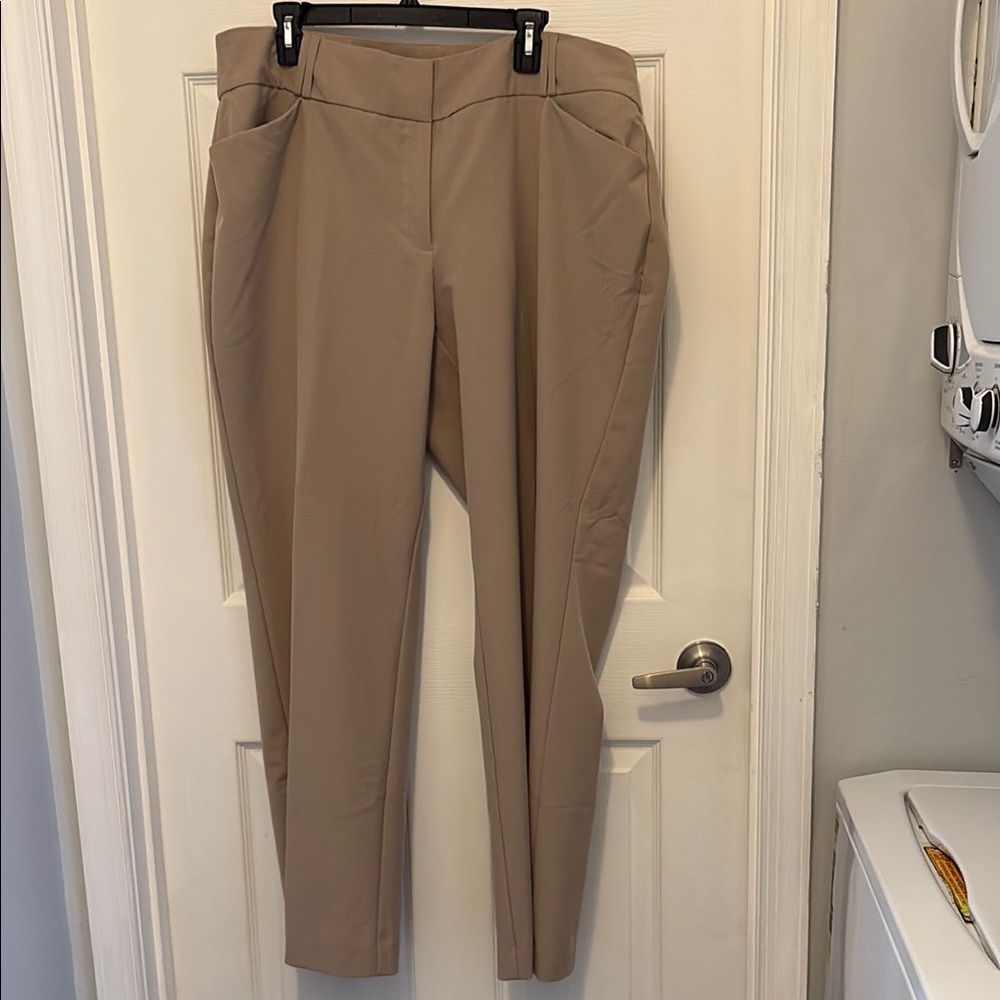 Alfani Tan Ankle Cropped Pants
